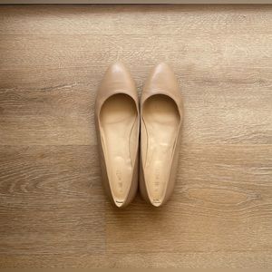 Nine West Corrine Nude Leather Ballet